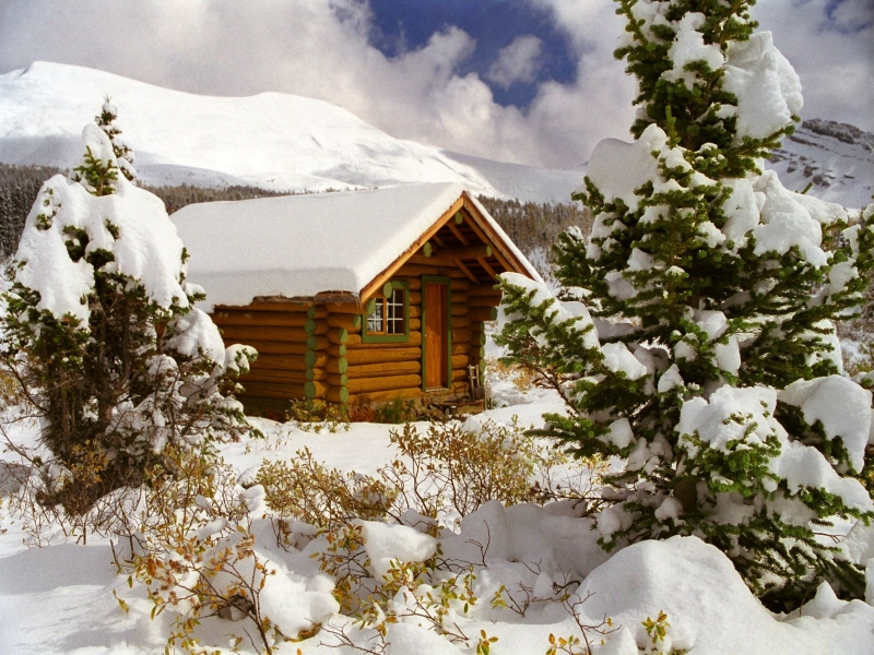 kar altýndaki kýr evi